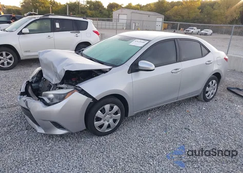2015 Toyota Corolla Le z USA, uszkodzony, nr VIN 2T1BURHE8FC460510